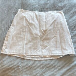 Abercrombie and Fitch White Cotton Skirt